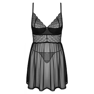 Babydoll Obsessive Chemeris Negru M-L