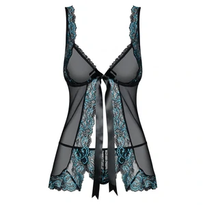 Babydoll Obsessive Chemise Negru pe Denysa.ro