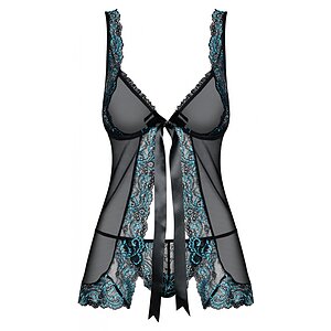 Babydoll Obsessive Chemise Negru S-M