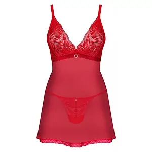 Babydoll Obsessive Chilisa Rosu XL-2XL