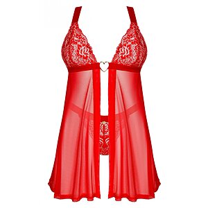 Babydoll Obsessive Elianes Rosu XS-S