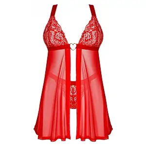 Babydoll Obsessive Elianes Rosu M-L