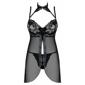 Babydoll Obsessive Elizenes Negru pe Denysa.ro