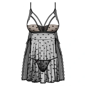 Babydoll Obsessive Heartia Negru Babydoll Obsessive Heartia Negru pe Denysa.ro