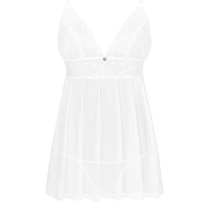 Babydoll Obsessive Heavenlly Alb XS-S
