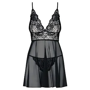 Babydoll Obsessive Idilia Negru 2XL