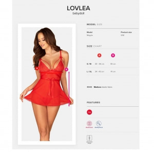 Babydoll Obsessive Lovlea Roșu S-M