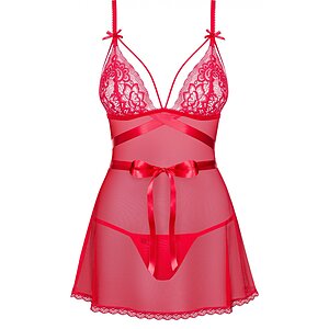 Babydoll Obsessive Lovlea Roșu pe Denysa.ro