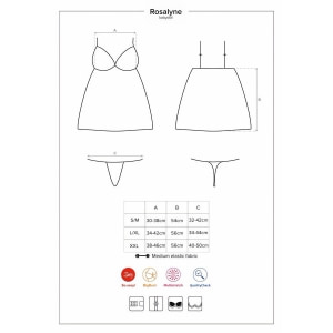 Babydoll Obsessive Rosalyne Roșu S-M