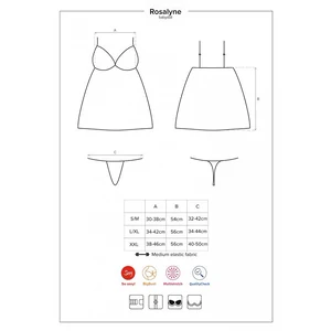 Babydoll Obsessive Rosalyne Roșu S-M