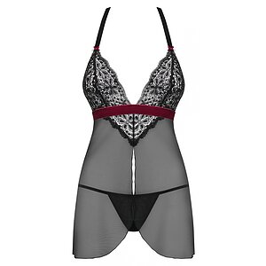 Babydoll Obsessive Rossita Negru L-XL