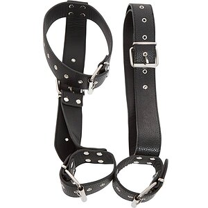 Set Retinere Bad Kitty Piele Sintetica Negru