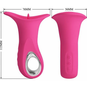 Clyde Limbă Vibratoare 12 Funcții, Reîncărcabil USB Roz