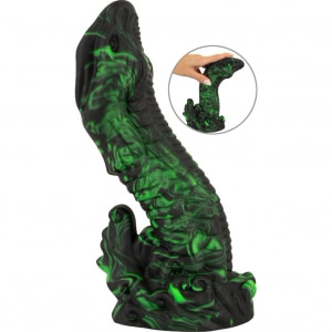 Dildo Din Silicon Lichid Cu Ventuza 22 Cm