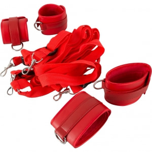 Accesorii Bdsm Pentru Pat Set Rosu