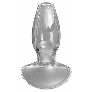 Plug Anal Transparent Din Sticla Borosilicat