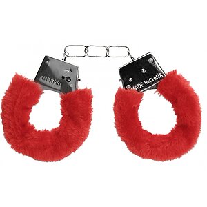 Beginners Handcuffs Furry Roșu Beginners Handcuffs Furry Roșu pe Denysa.ro