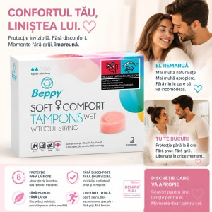 Beppy Soft Comfort Wet Tampon Intern Invizibil, 2 buc