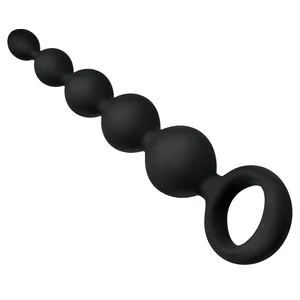 Bile Anale Din Silicon Cu Striații 14cm Negru Bile Anale Din Silicon Cu Striații 14cm Negru pe Denysa.ro