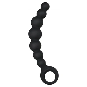 Bile Anale Din Silicon Cu Striații 18cm Negru Bile Anale Din Silicon Cu Striații 18cm Negru pe Denysa.ro
