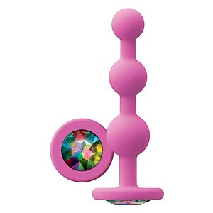 Bile Anale Glams Ripple Rainbow Gem Roz pe Denysa.ro