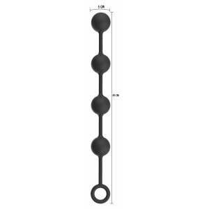 Bile Anale Grele XL Negru – Hidden Desire Premium