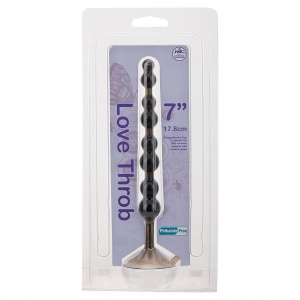 Bile Anale Love Throb 17.8 cm Negru