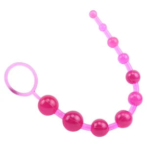 Bile Anale SASSY Anal Beads Roz pe Denysa.ro