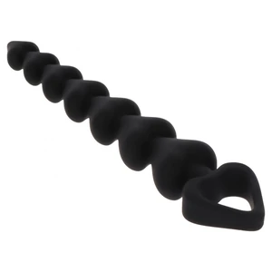 Bile Anale ToyJoy Heart Beads Negru pe Denysa.ro