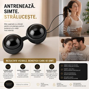 Bile Vaginale Lelo Luna Beads Noir Negru