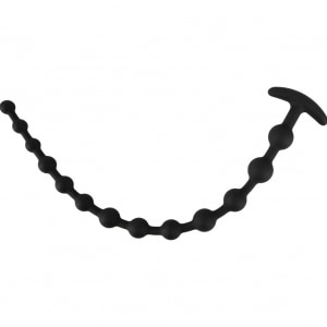Margele Anale Din Silicon Negre 50 Cm