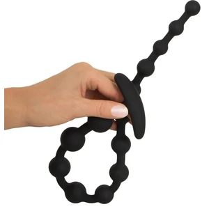Black Velvets Anal Beads Negru