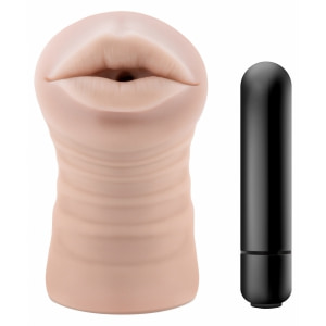 Blush Enlust Nicole Masturbator cu Vibrații X5 Plus 12,7 cm pe Denysa.ro