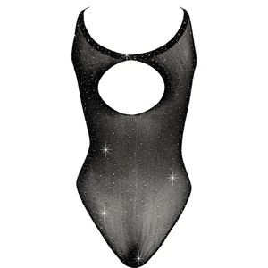 Body Cottelli Fantasy, Strasuri All-over — S-L, Negru S-L