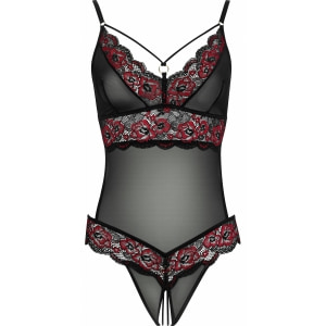 Body Decupat Cottelli Collection Lauren Negru pe Denysa.ro