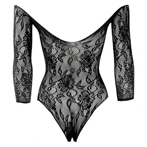 Body Le Desir Wonder Rhinestone Fun Negru S-L