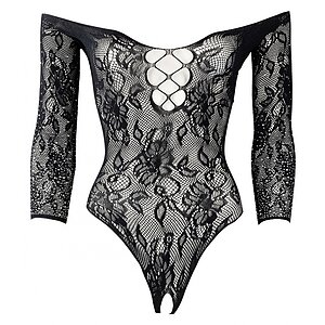 Body Le Desir Wonder Rhinestone Fun Negru XL-2XL
