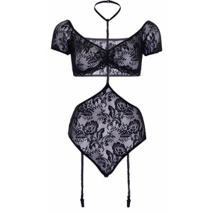 Body Leg Avenue Bandeau Top Negru S-M