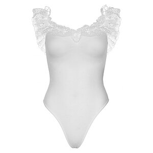 Body Leg Avenue Caroline Alb pe Denysa.ro