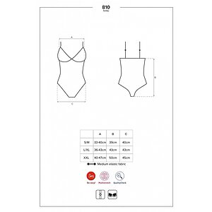Body Obsessive 810-TED Negru L-XL