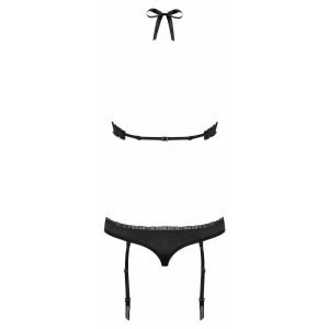 Body Obsessive 830-TEG Negru L-XL