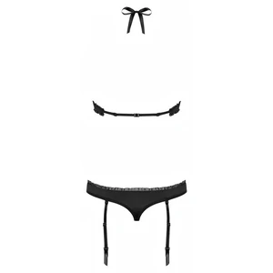 Body Obsessive 830-TEG Negru L-XL