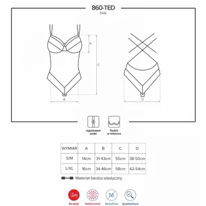Body Obsessive 860-TED Negru L-XL