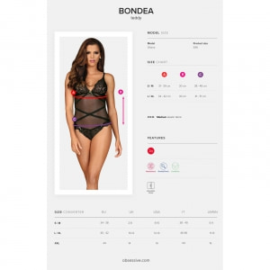 Body Obsessive Bondea Negru S-M