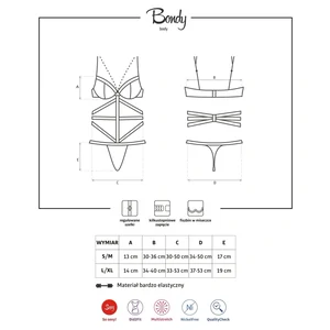 Body Obsessive Bondy Negru S-M