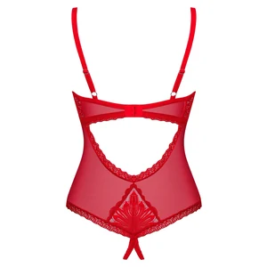 Body Obsessive Chilisa Decupat Roșu XS-S