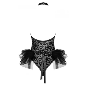 Body Obsessive Frilles Negru S-M