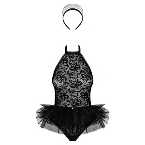 Body Obsessive Frilles Negru S-M