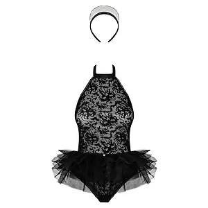 Body Obsessive Frilles Negru S-M