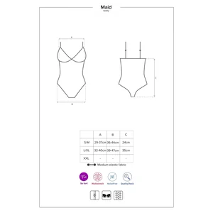 Body Obsessive Maid Albastru L-XL